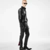 Bikerhose aus genarbtem Leder