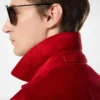 Westernjacke aus Kaschmir-Wildleder