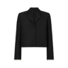 Woll-Seiden-Radzmir-Jacke mit Plissee-Details